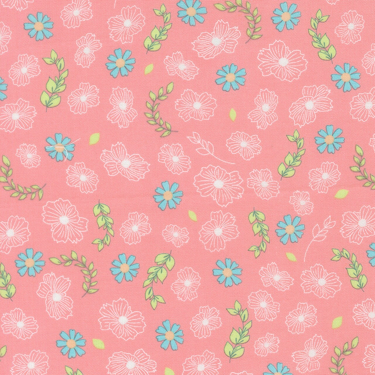 Fabric Moda Blush Petal Grooves Honeyed Horizon by the Quarter Yard 47011-14